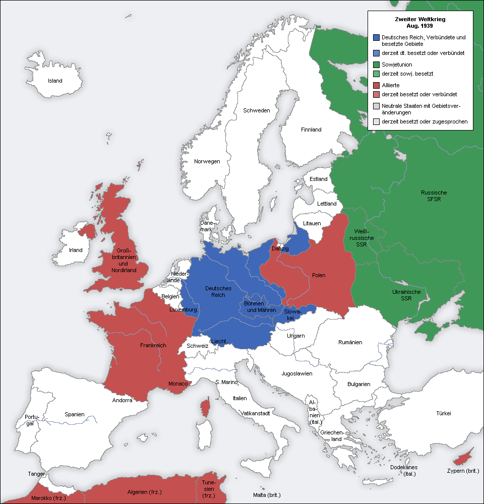 WW2 Europe Map Animation