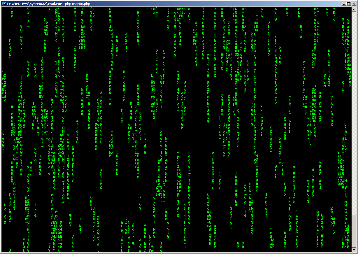 PHP Matrix